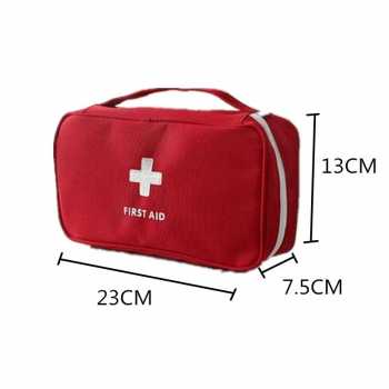 Tas Perlengkapan Obat P3K First Aid Kit / Tas Obat Alat Kesehatan Medis Perawat tempat obat travel Traveling Mini Lucu Unik Warna Merah / Alat P3KTempat Perlengkapan Obat-obatan  Ala-alat Keselamatan plester, perban / Tempat Pertolongan Utama Kecelakan