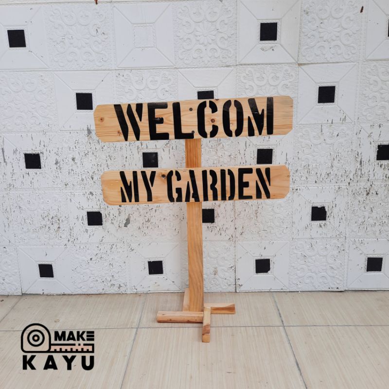 

papan nama papan petunjuk papan welcon