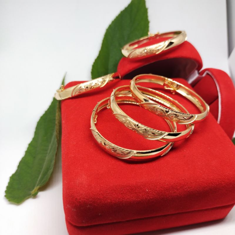 GELANG BANGKOK ANAK PERAK 925 LAPIS ROSE GOLD DAN MAS 24 K