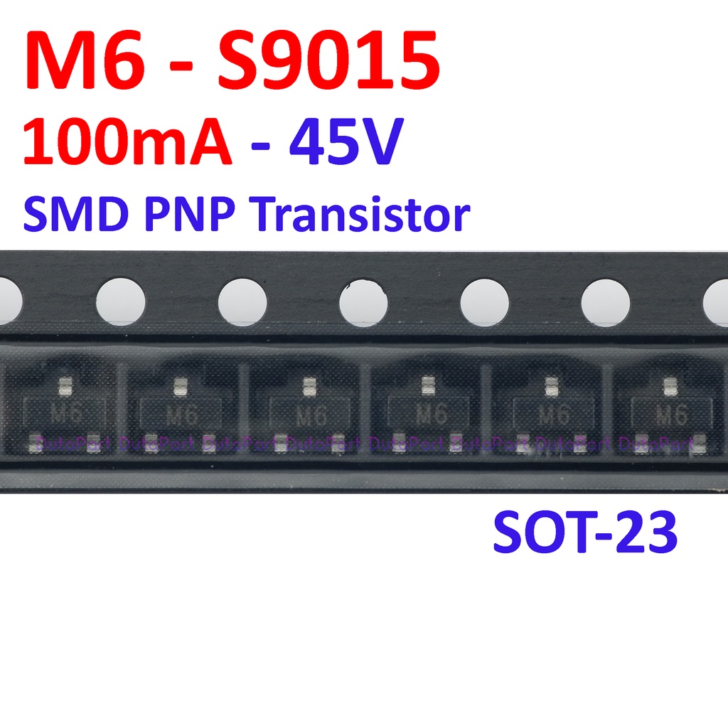 M6 S9015 100mA 45V SMD PNP Transistor SOT-23 9015 SOT23