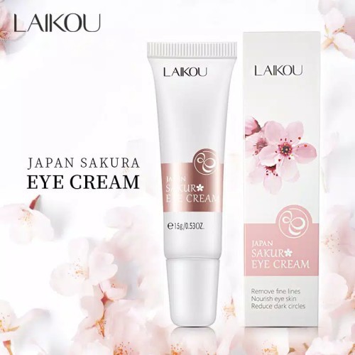 Cream Mata Bunga Sakura Anti Keriput Laikou Japan Sakura Eye Cream 15g