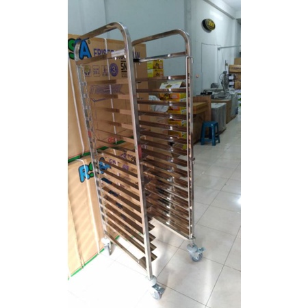 Rak roti untuk loyang/Bakery Trolly stainless BPT-15