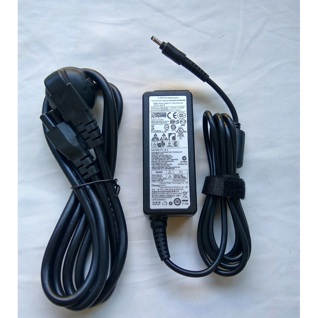 ADAPTOR - CHARGER SAMSUNG 19V - 2.1A SMALL PLUG ORIGINAL 100%