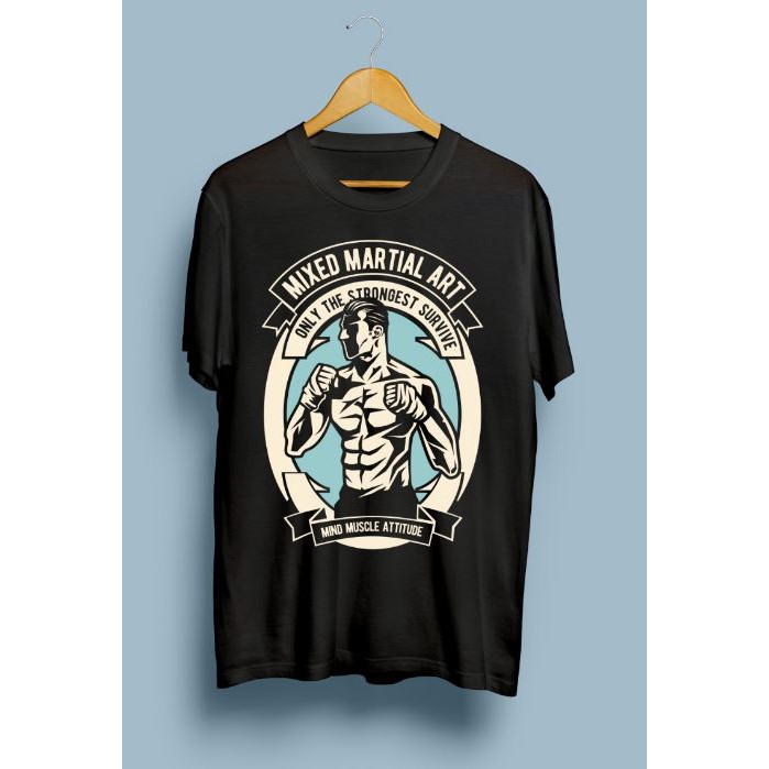 Kaos Tinju TShirt MMA Kaos MMA Tshirt Tinju MMA Kaos Cotton Jaco X1X