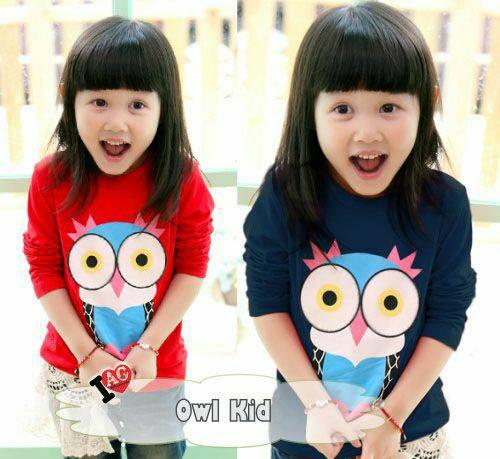 Owl Kids / Baju Anak Perempuan/ Sweater Rajut Anak / Baju Rajut Karakter