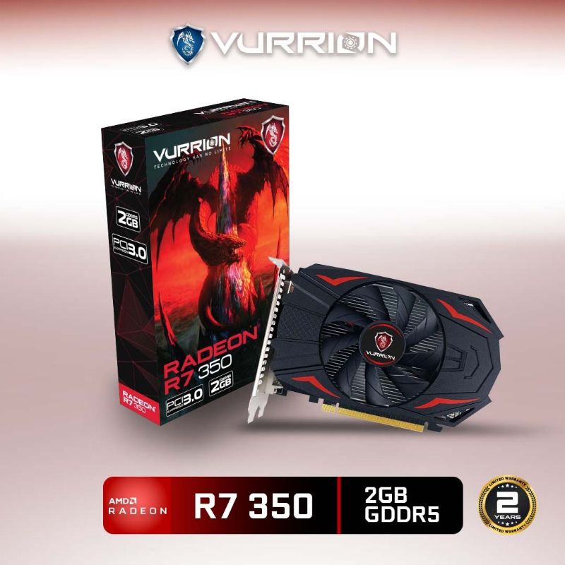 VGA AGS VURRION AMD R7 350 2GB DDR5 128bit REAL CAPACITY