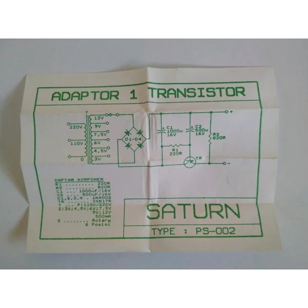 PCB Power Supply Adaptor 1Transistor PS-002