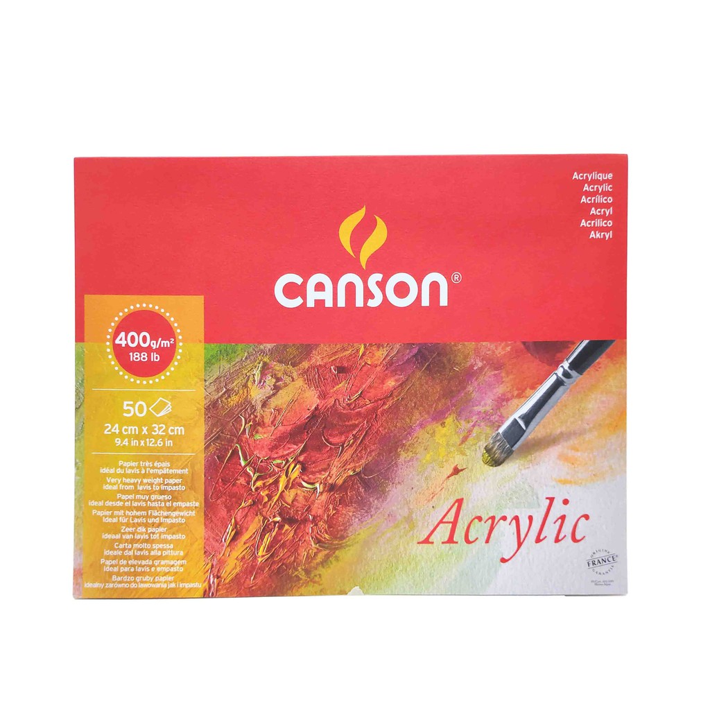 

Canson Acrylic 50 Sheets 24x32cm