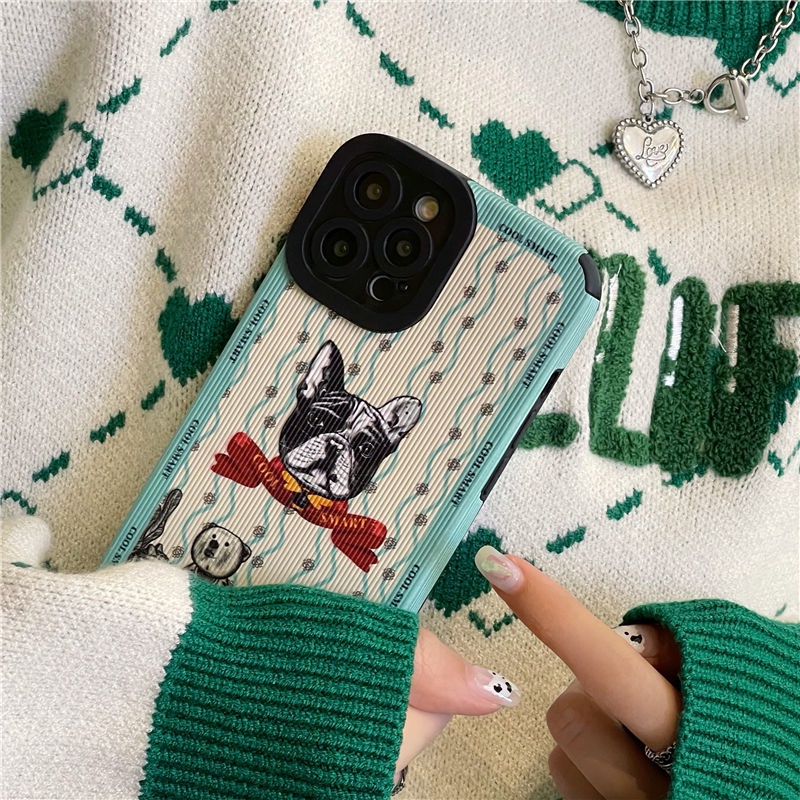 Case Motif Kepala Anjing Untuk IPhone 12 13 11 Pro Max X Xs Max Xr 6657