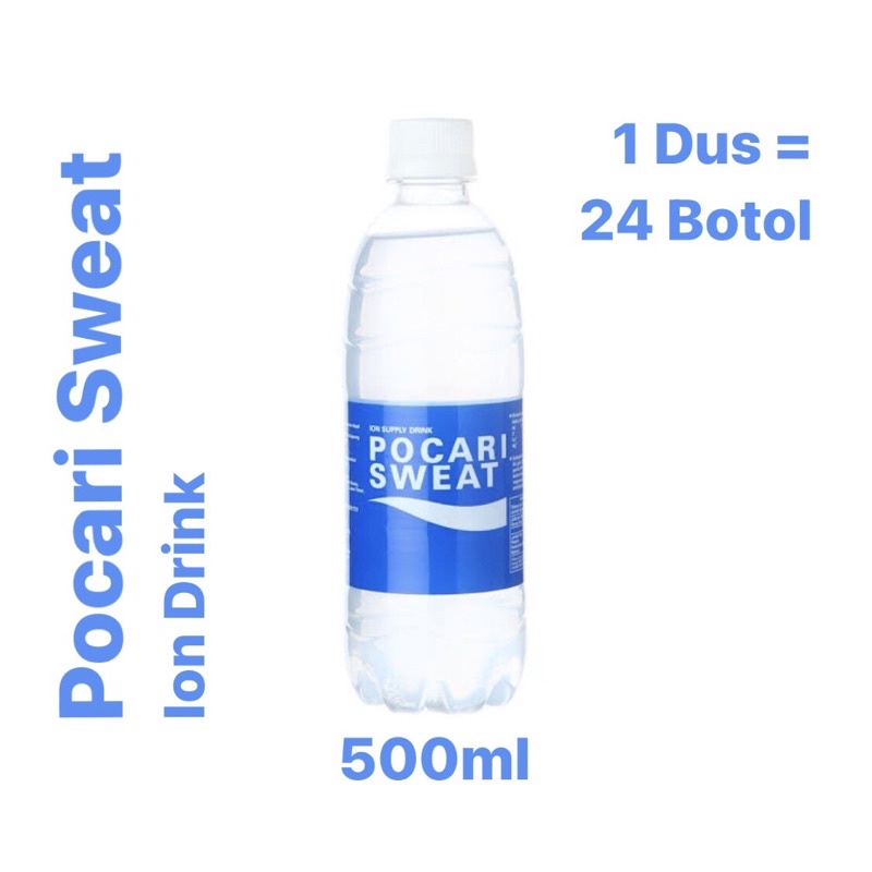 

〖Pocari Sweat Botol Besar 500ml | 1 Dus = 24 Botol | Minuman Ion〗