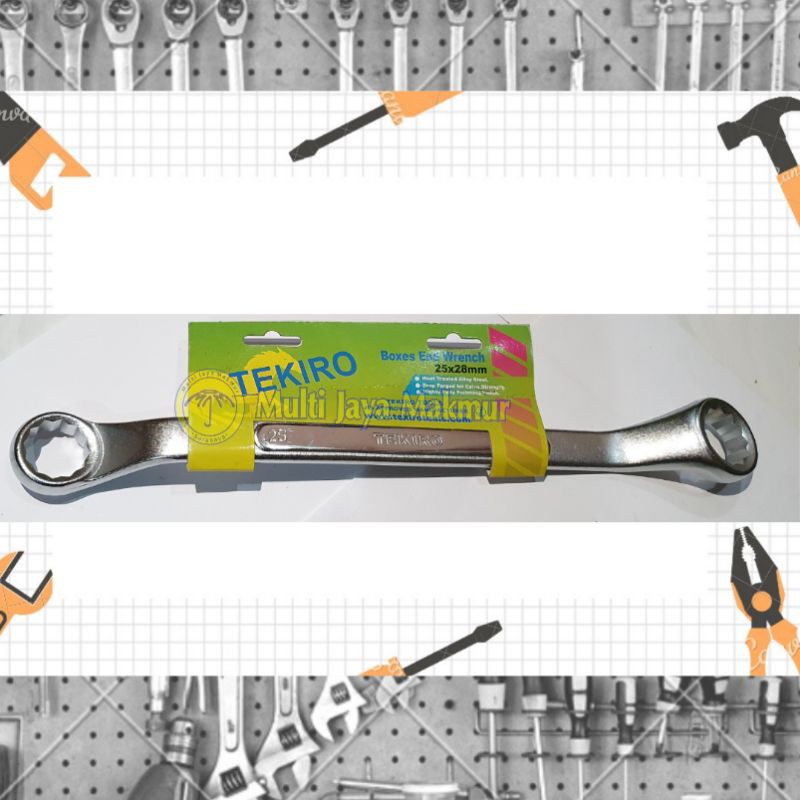 Kunci Ring ukuran 25-28mm / Box Ended Wrench Spanner TEKIRO