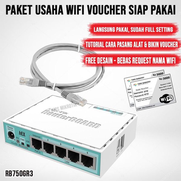 Mikrotik Rb750gr3 Full Setting Hotspot Voucher Siap Pakai