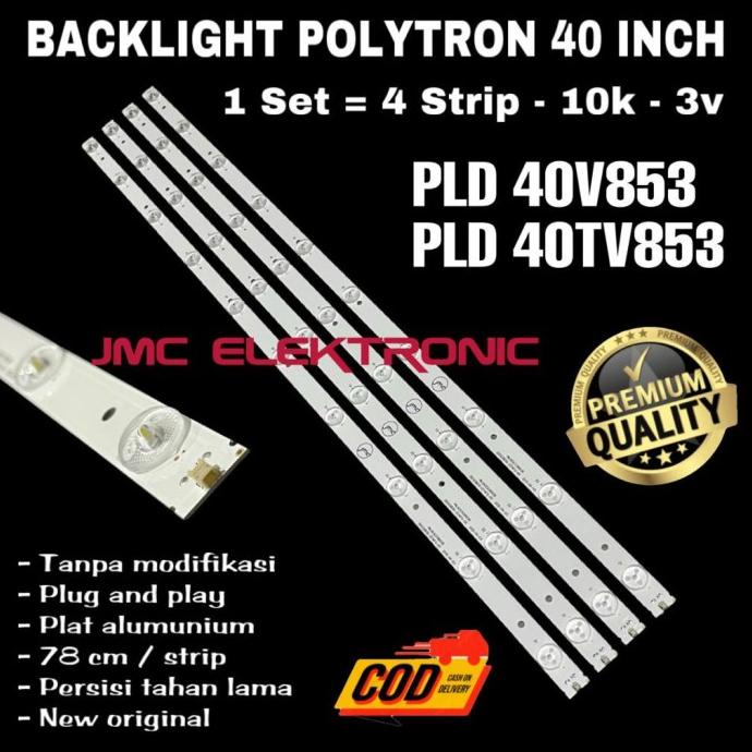 BACKLIGHT TV LED POLYTRON 40IN PLD40V853 PLD40TV853 PLD 40V853 40TV85