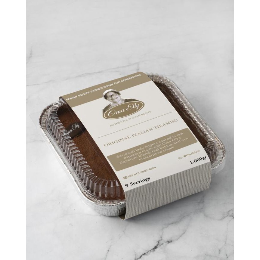 

(BISA COD) OMA ELLY KITCHEN TIRAMISU MEDIUM - WITHOUT KAHLUA