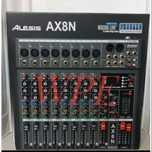 Mixer Audio ALESIS AX8N ( 8 channel full ) usb-mp3-bluetooth