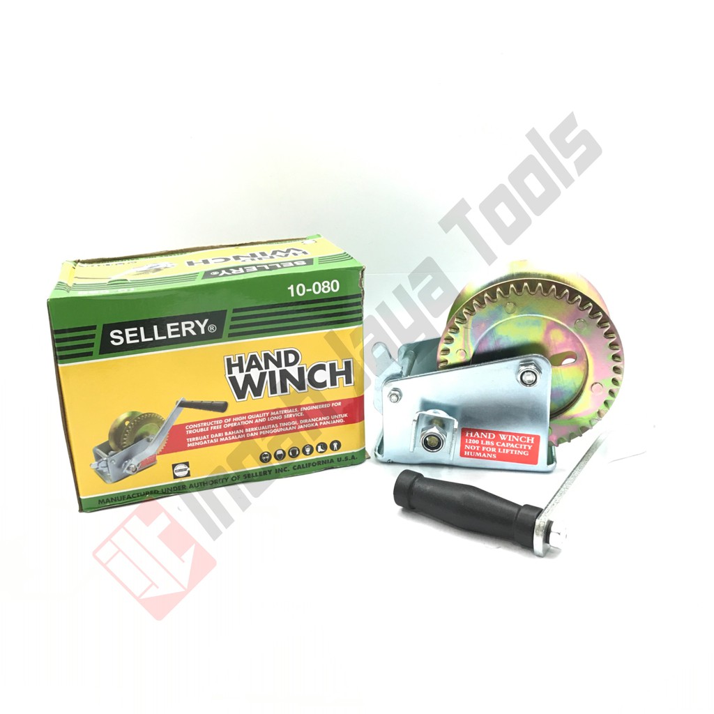 SELLERY 10-080 Hand Winch 1200 LBS - Kerekan Katrol Tangan Boat Winch