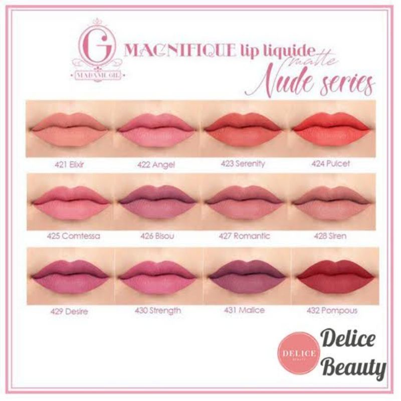 LIP CREAM MADAM GIE LIP MATTE NUDE SERIES