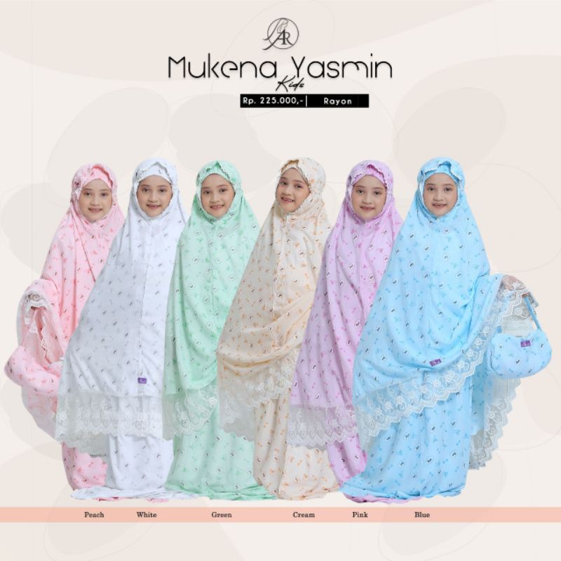 Mukena Yasmin Kids #Ori Hijab Ar Rafi