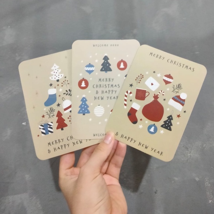 kartu ucapan box aksesoris bungkus kado box kado gift card kardus packing kartu natal aksesoris nata