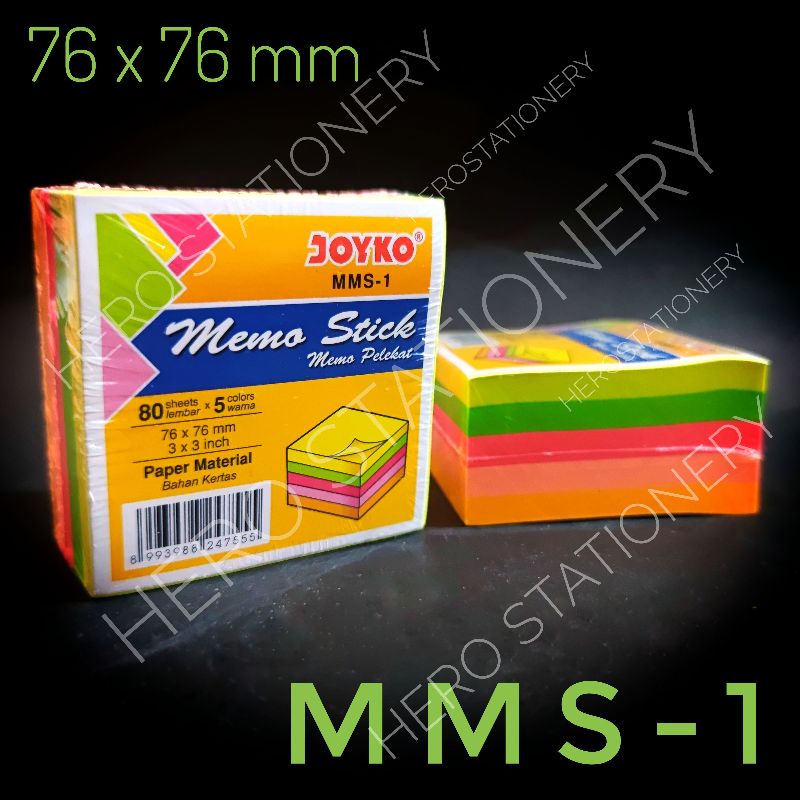 

Memo stick sticky note joyko 5 warna MMS-1