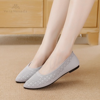 Image of thu nhỏ Vera Nevada Sepatu FlyKnit Flat Slip On Wanita Shoes A18 #2