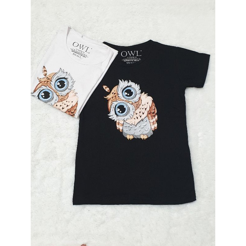 kaos katun wanita lucu OWL 003