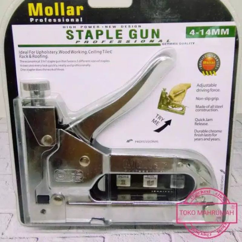 

Staple Gun 3 in 1 Staples Tembak Stapler Hekter Heckter Nail Jok Tacker