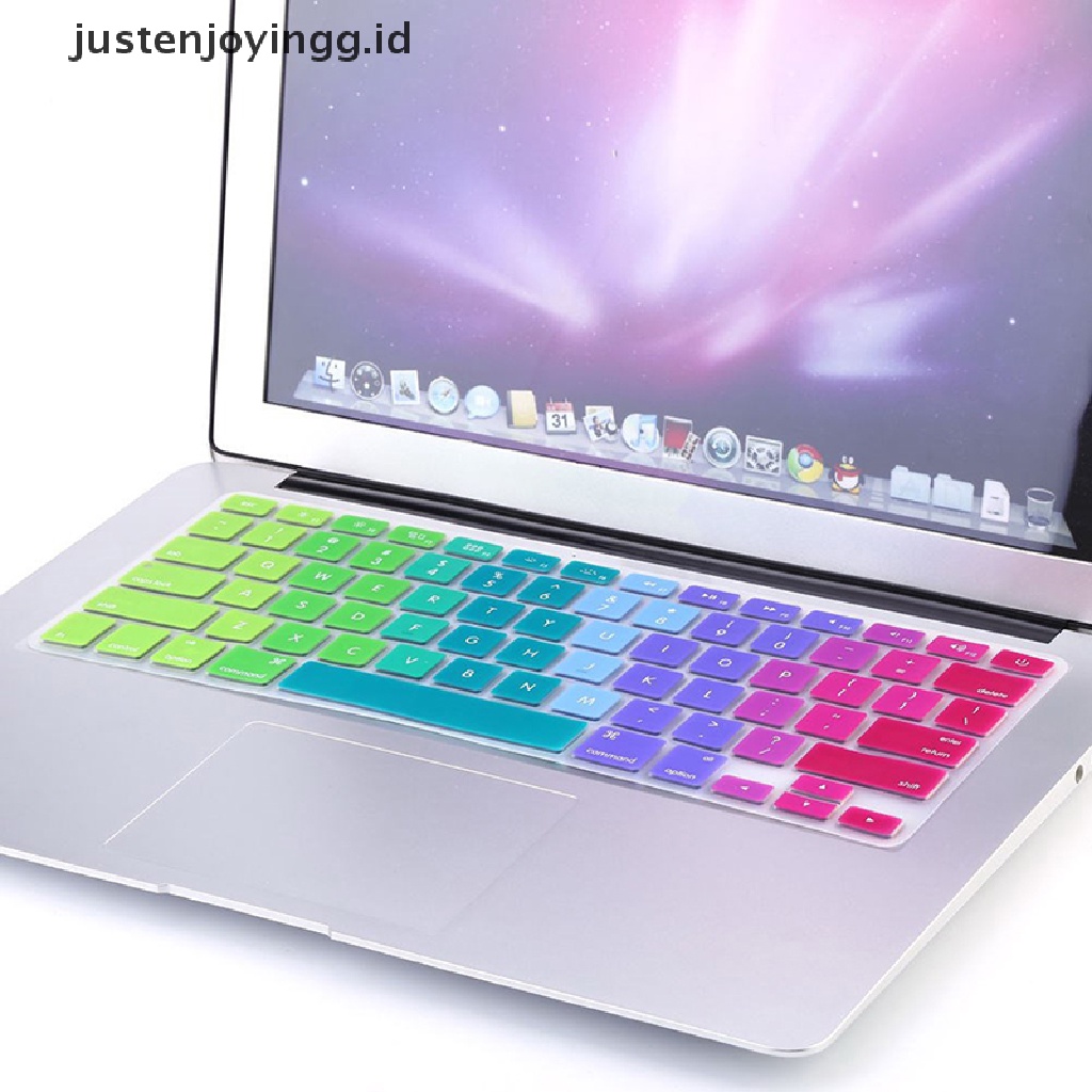 Casing Silikon Warna Pelangi Untuk Imac Macbook Pro 13 15