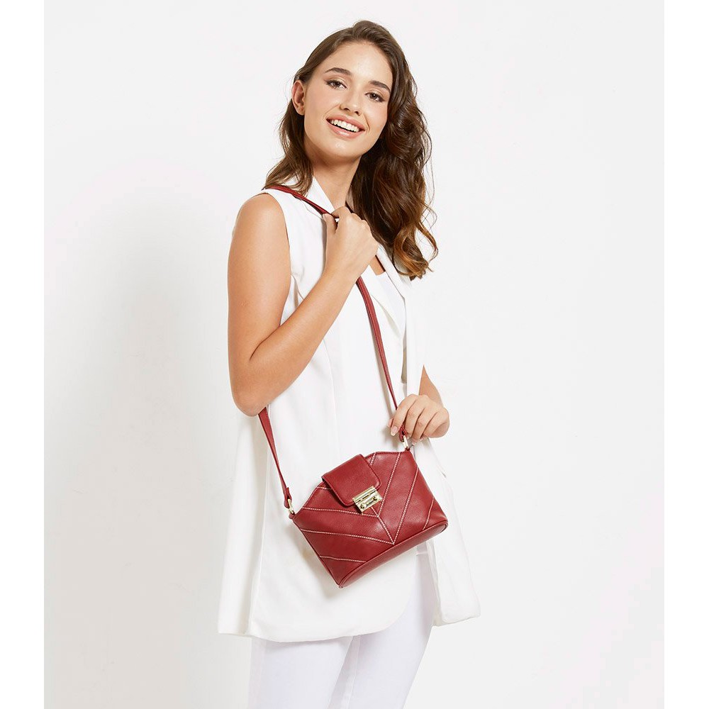 TAS SELEMPANG CANTIK WARNA MAROON SOPHIE PARIS ASHLEYDA BAG T5588M2