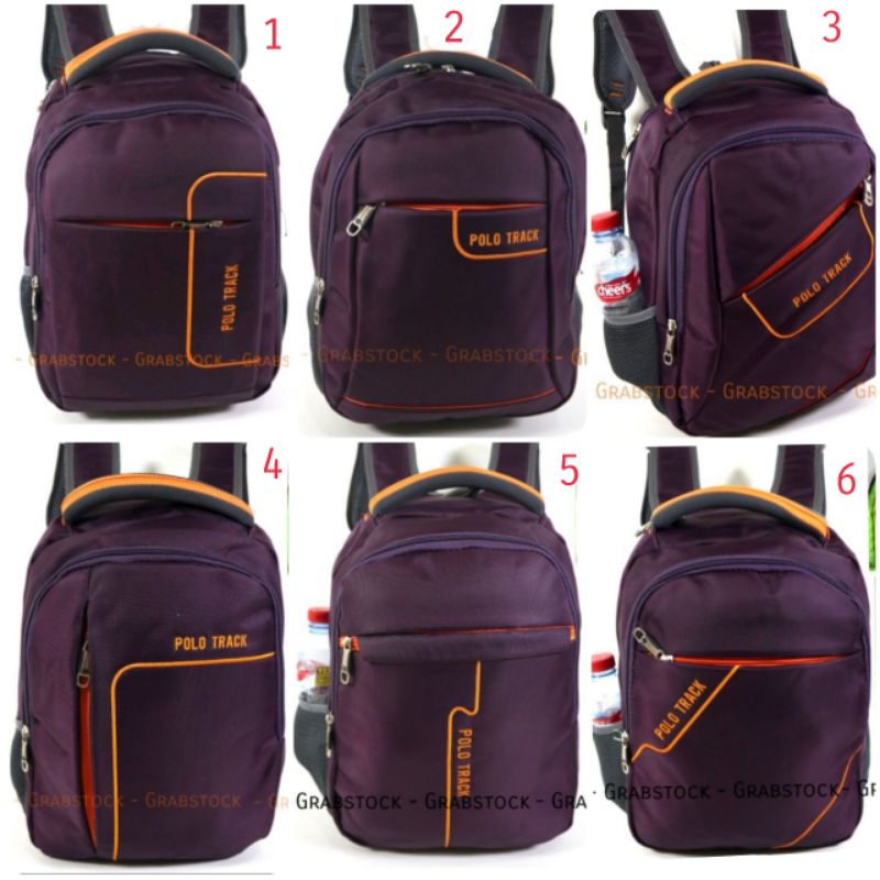 Tracker Ransel Polo Track  Laptop 12inch Plus Raincover 2814 Grabstock