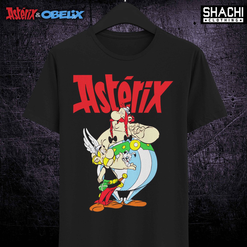 T Shirt Kaos Komik Jadul ASTERIX & OBELIX 04 - Premium Black NSA
