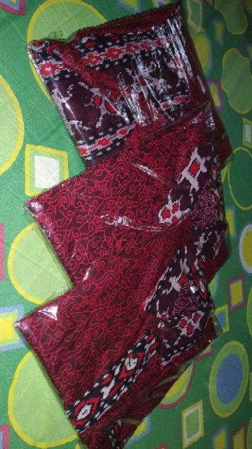 Maura Couple - Sania Ruffle Batik Couple Ori Ndoro Jowi Dnt Megomendung Abang