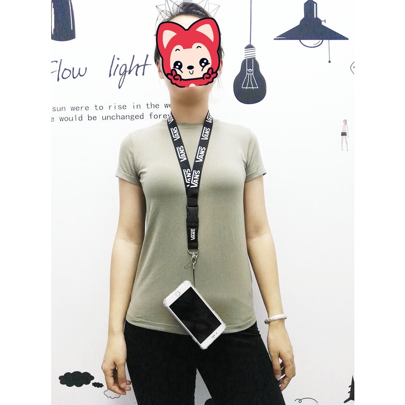 Tali Lanyard Leher 4 Warna Anti Hilang Untuk Handphone / Kamera / Kartu ID