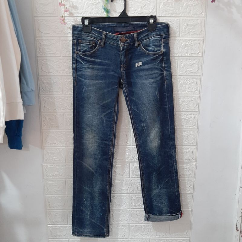 CELANA JEANS UNISEX EVISU SECOND ORIGINAL