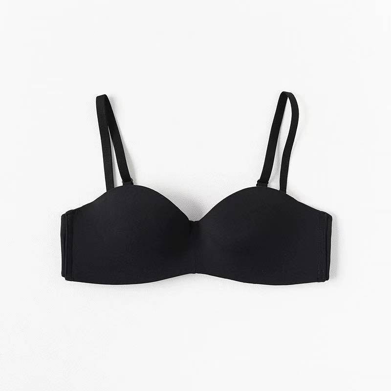 Bra Bralette Push Up Seamless Tanpa Kawat Warna Polos untuk Wanita bh-bra-52 hitam