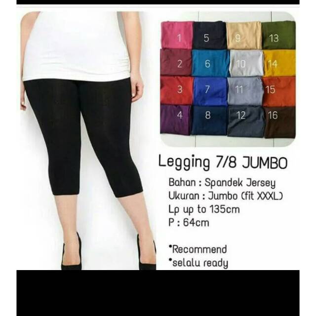 Legging pendek jumbo xxxl celana wanita jumbo celana legging jumbo