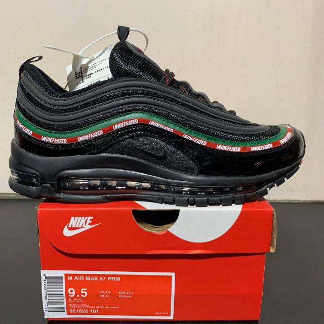 Nike air max 97 undefeated black