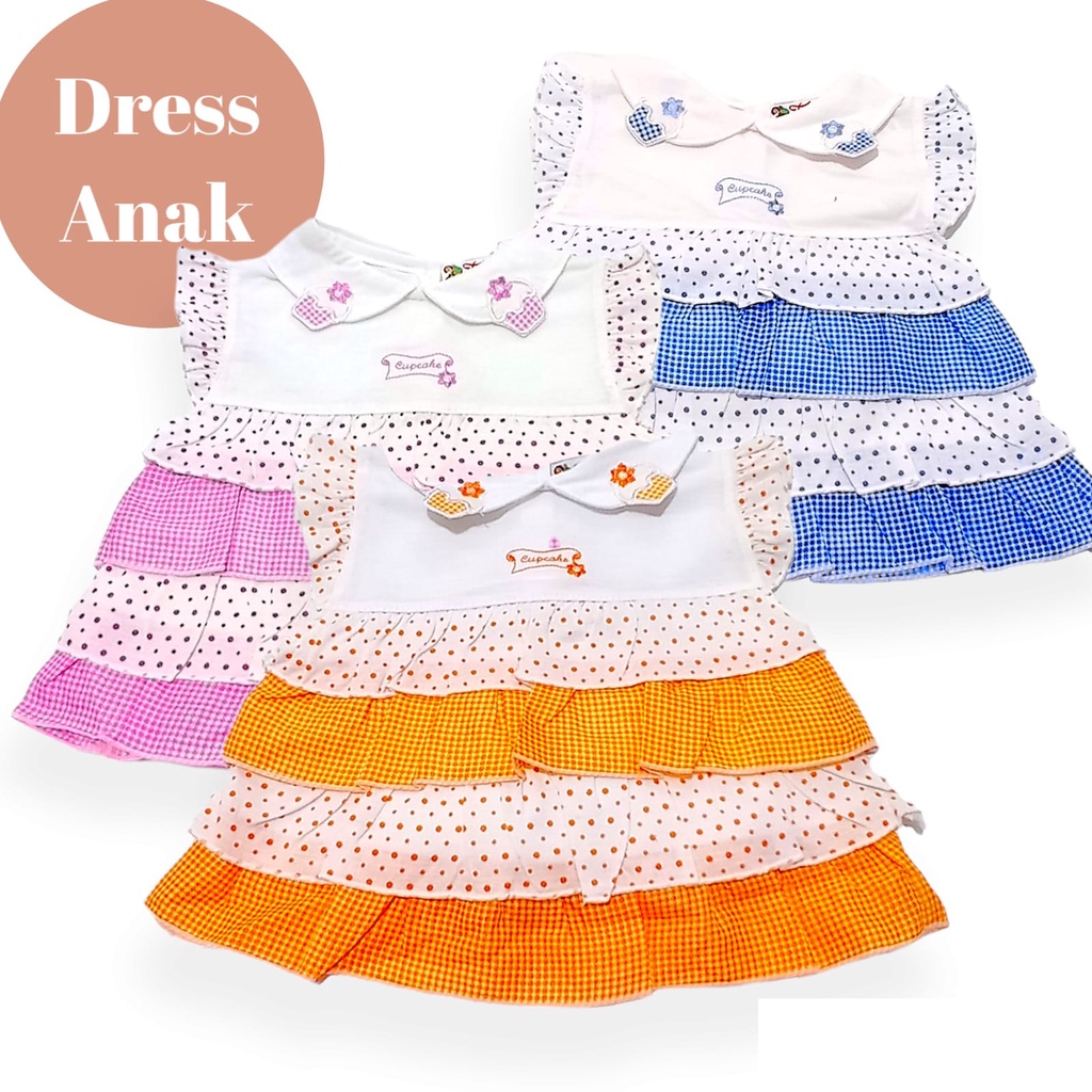 Baju Anak Perempuan Setelan Baju Bayi Perempuan | Dress bayi murah + celana karet