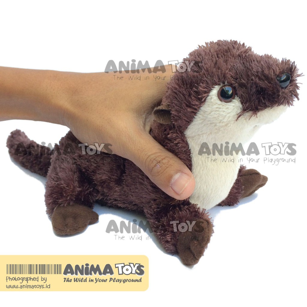 Boneka Hewan Berang-Berang Sungai Mini River Otter Animatoys SAQ005