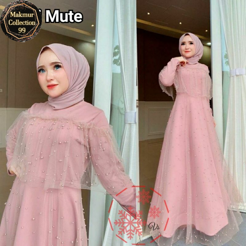 Gamis Perempuan Dewasa Terbaru Maxi Mute Matt Moscrepe Ukuran Jumbo Model Kekinian Good qualty premium