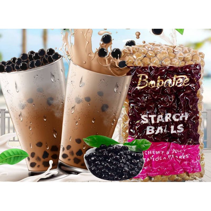 

BOBATEE TAPIOCA PEARL 1KG BOBA BUBBLE TEA MURAH BEST SELLER