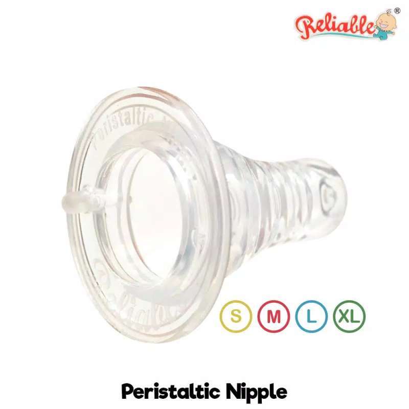 [ULIR] Reliable / Bebelys Silicone Nipple Standard Neck Peristaltic Eco Ulir - Dot Bayi Bulat Peristaltik S M L XL