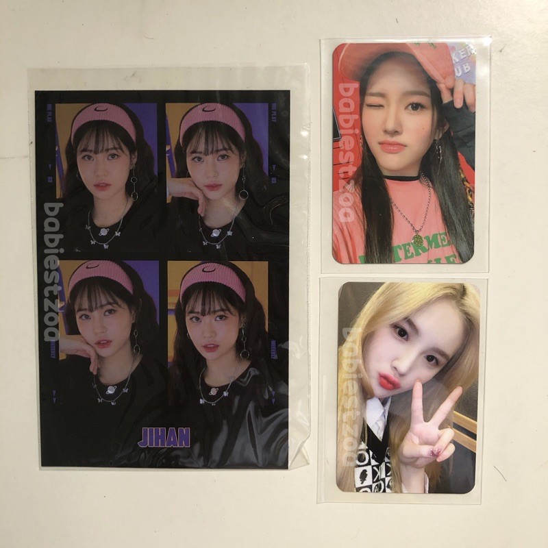 WEEKLY WE PLAY PHOTOCARD UP VERSION SOOJIN JIHAN JAEHEE