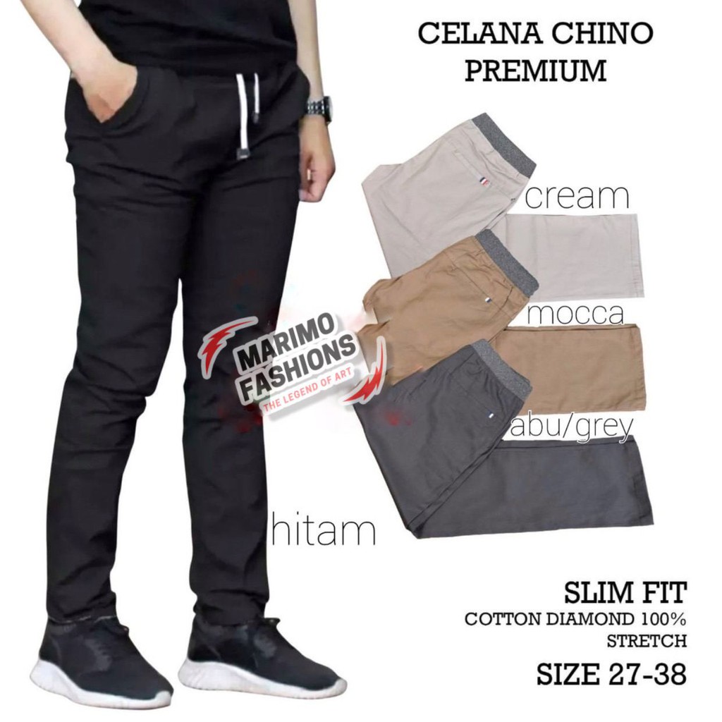 [TERBARU] CELANA PANJANG CHINO PANTS PINGGANG MODEL KOLOR