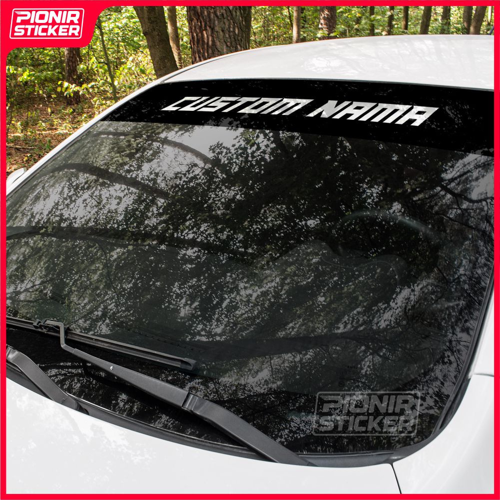Stiker Kaca Mobil Depan Bisa Costum dan Request Cutting Sticker bisa untuk segala mobil