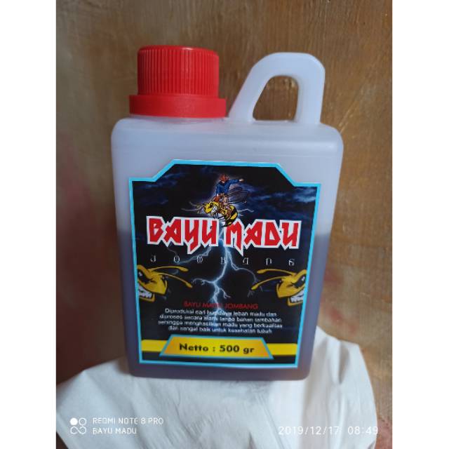 

Madu murni raw honey kemasan jurigen plastik 500gr. (unprocessed honey)
