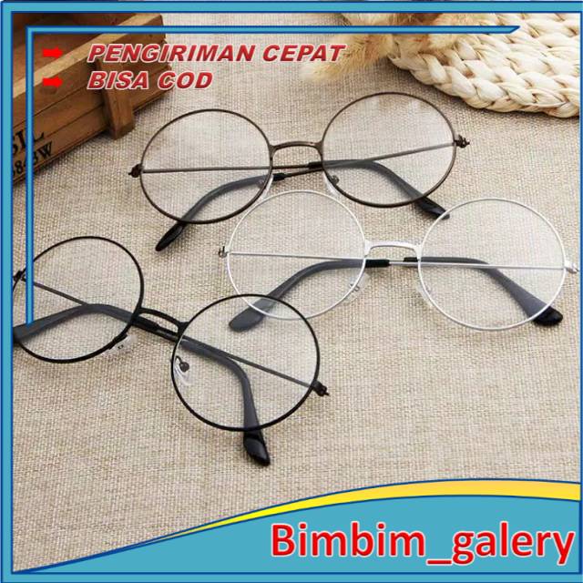Kacamata Bulat Fashion Korea Untuk Pria Dan Wanita Import Murah BIMG