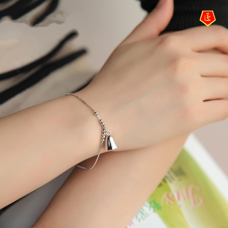 [Ready Stock]Fashion Silver Bell Bracelet