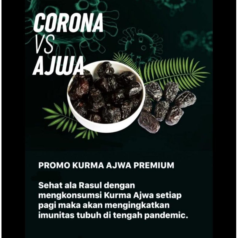 

KURMA AJWA ASLI MADINAH 1 KG KUALITAS PREMIUM SUPER MURAH ASLI ORIGINAL ARAB SAUDI ANTI CORONA
