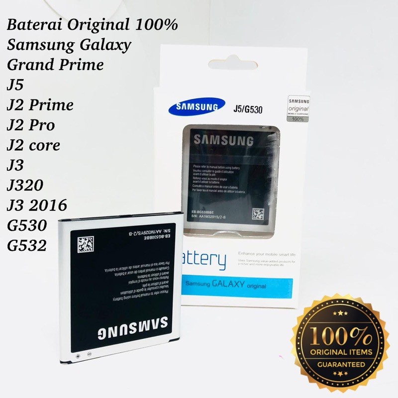 PROMO BATERAI SAMSUNG GALAXY GRAND PRIME ORIGINAL J2prime J3 J5 J310 J2Pro J2core G530 G532 G532